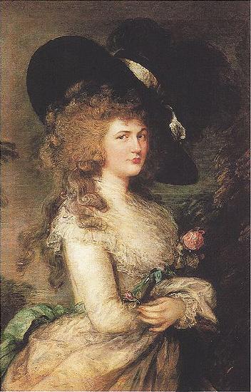 Thomas Gainsborough Portrait of Lady Georgiana Cavendish, Duchess of Devonshire oil painting image